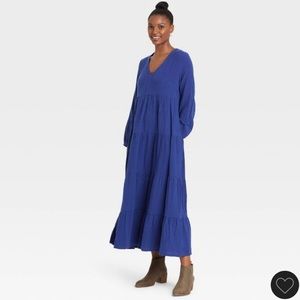 NWT target universal thread blue maxi dress